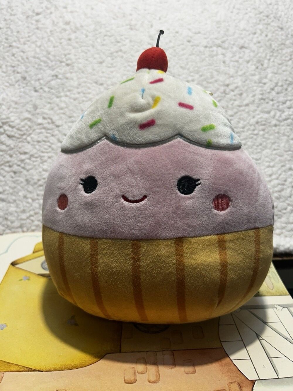 Squishmallow Clara The Cupcake 8" Pink Plush Kellytoy Stuffed Toy